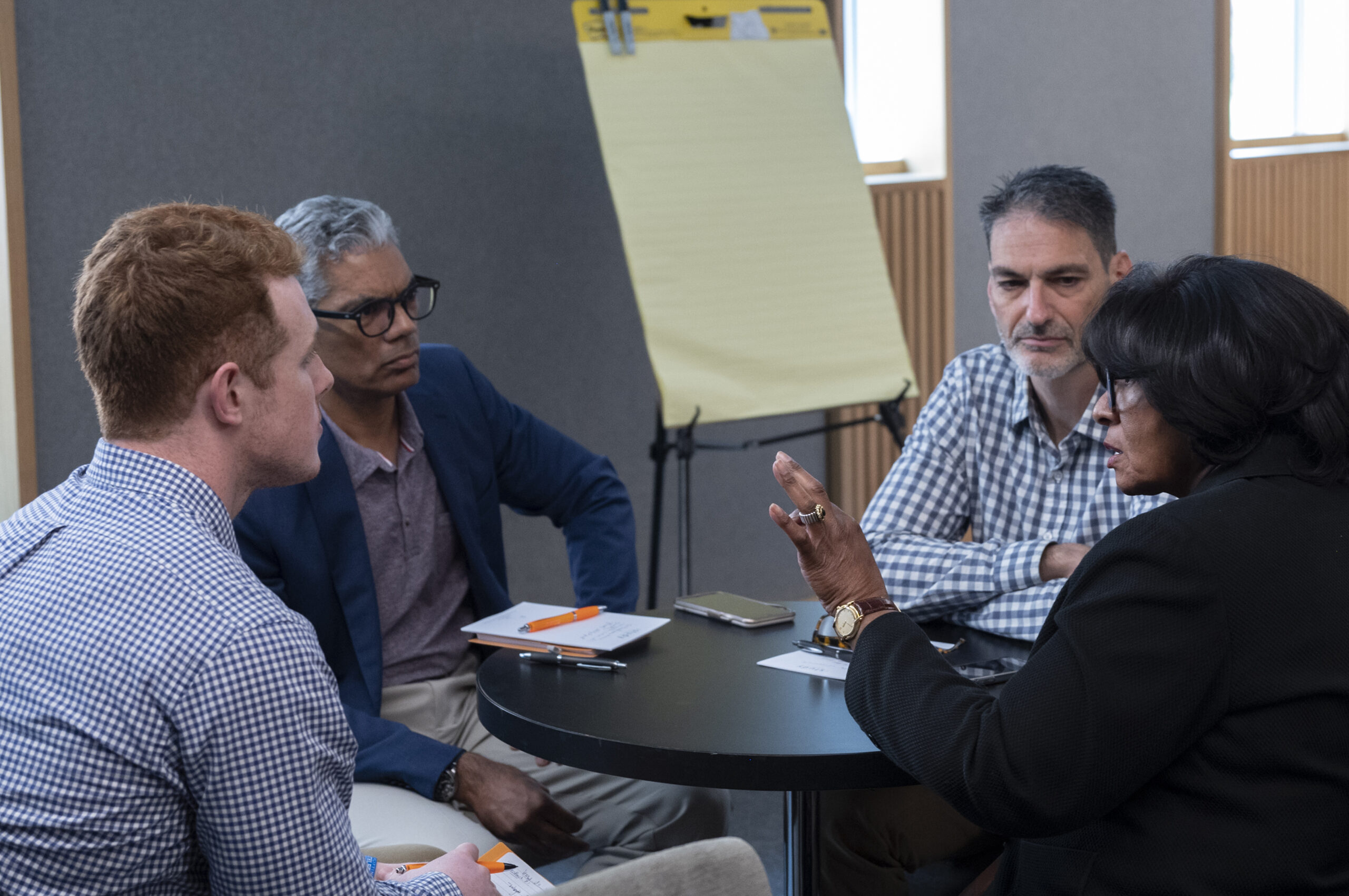 MFR consultants collaborating during a client workshop